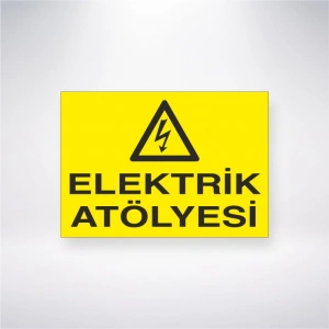 Elektrik Atölyesi Sticker 20X28 Cm