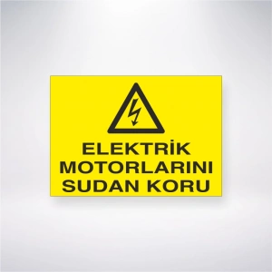 Elektrik Motorlarını Sudan Koru Sticker 20X28 Cm