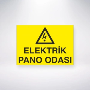 Elektrik Pano Odası Sticker 20X28 Cm