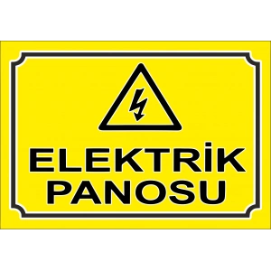 Elektrik Panosu Sticker 20X28 Cm