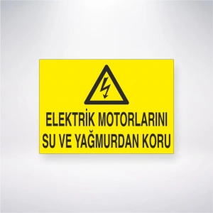 Elektrik Yağmurlarını Su ve Yağmurdan Koru Sticker 20X28 Cm