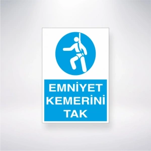 Emniyet Kemerini Tak Sticker 20X28 Cm