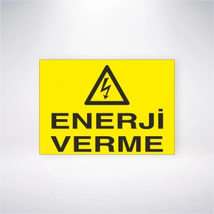 Enerji Verme Sticker 20X28 Cm