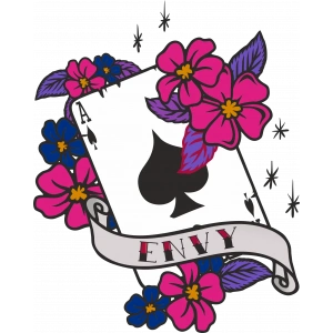 Envy ve Kart Sticker 10x10 cmRenkli Sticker