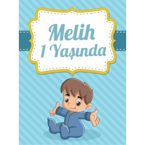 Erkek Bebek Temalı Doğuım Günü Afiş 100X150 cm