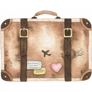 Eski Bavul Duvar Stickerı