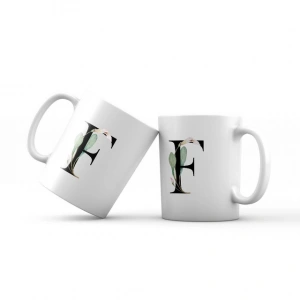 F Harfi Yeşil Dallı Kupa