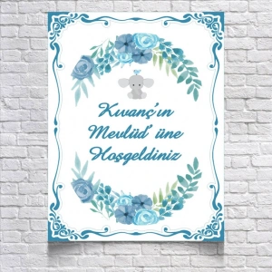 Fil Temalı Mevlüd Afişi  35X50 Cm