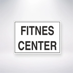 Fitnes Center Sticker 20X28 Cm