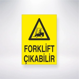 Forklift Çıkabilir Sticker 20X28 Cm