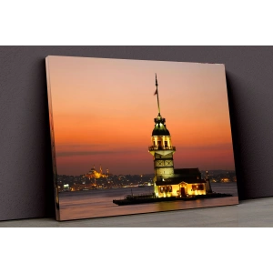 Gece Ve Şehir Hayatı Kanvas