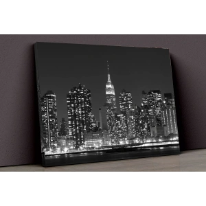 Gece Ve Şehir Hayatı Kanvas