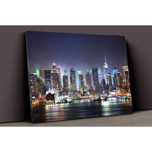 Gece Ve Şehir Hayatı Kanvas