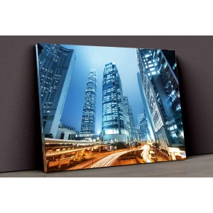 Gece Ve Şehir Hayatı Kanvas