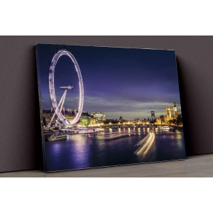 Gece Ve Şehir Hayatı Kanvas