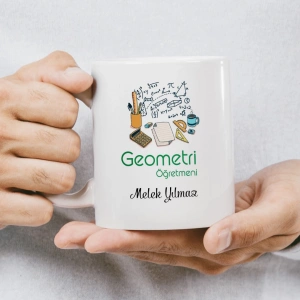 Geometri Öğretmeni İsme Özel Kupa