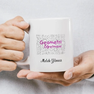 Geometri Öğretmeni İsme Özel Kupa