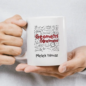 Geometri Öğretmeni İsme Özel Kupa
