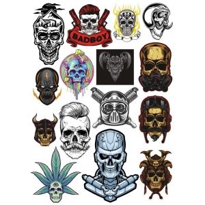 Gergedan Stciker Set-4 15 Parça Telefon, Tablet, Defter, Laptop Sticker