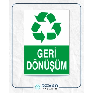 Geri Dönüşüm Sticker 20X28 Cm