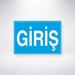 Giriş Sticker 20X28 Cm