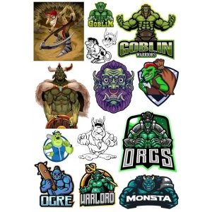 Goblin Sticker Set 13 Parça Telefon, Tablet, Defter, Laptop Sticker