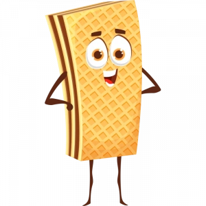 Gofret 10x10 cm Renkli Sticker