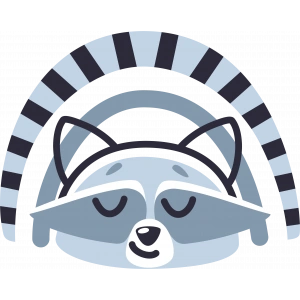 Gökkuşağı Altında Uyuyan Rakun