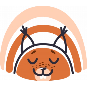 Gökkuşağı Altında Uyuyan Sincap