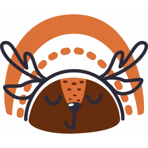 Gökkuşağının Altında Uyuyan Geyik