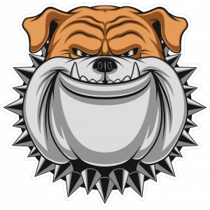 köpek sticker 10x10 cmRenkli Sticker