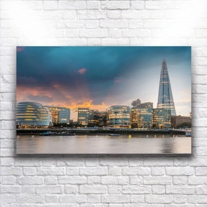 Gün Doğumu Ve Şehir Kanvas