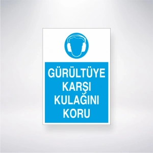 Gürültüye Karşı Kulağını Koru Sticker 20X28 Cm