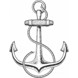 Çapa Sticker 10x10 cmRenkli Sticker