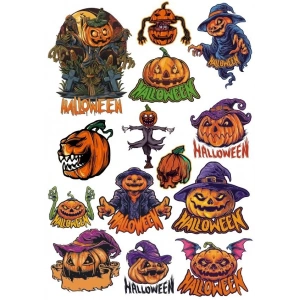 Happy Hallowen Sticker Set 14 Parça Telefon, Tablet, Defter, Laptop Sticker
