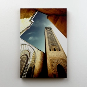 Hassan II Camii Minare Kanvas Tablo