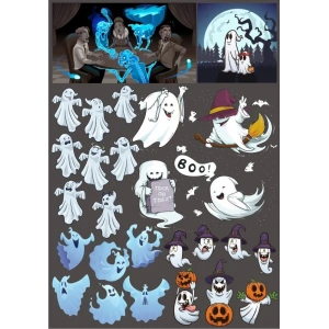 Hayalet Sticker 7 20 Parça Telefon, Tablet, Defter, Laptop Sticker