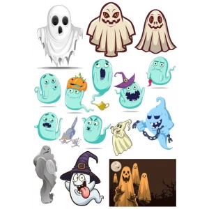 Hayalet Sticker Set-2 17 Parça Telefon, Tablet, Defter, Laptop Sticker