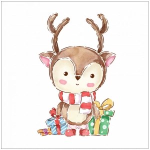 Hediye Geyik Sticker