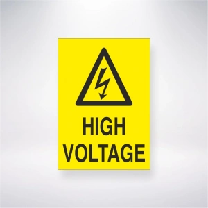 High Voltage Sticker 20X28 Cm