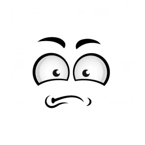 Yüz İfadesi 10x10 cm Renkli Sticker