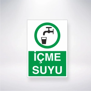 İçme Suyu Sticker 20X28 Cm