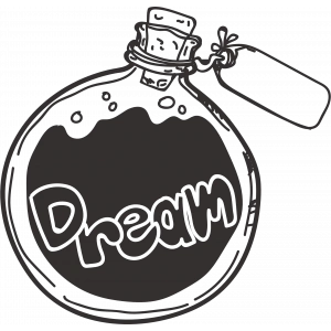 İksir Dream Sticker 10x10 cmRenkli Sticker