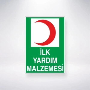 İlk Yardım Malzemesi Sticker 20X28 Cm