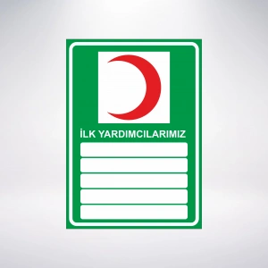 ilk yardımcılarımız Sticker 20X28 Cm