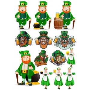 İrlandalı Sticker Set-1 13 Parça Telefon, Tablet, Defter, Laptop Sticker