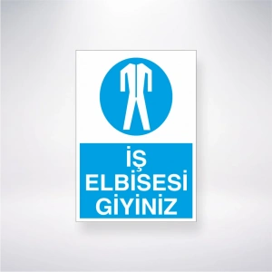İş Elbisesi Giyiniz Sticker 20X28 Cm