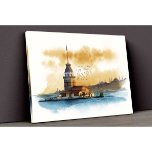 İstanbul Kızkulesi Kanvas