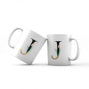 J Harfi Yeşil Dallı Kupa