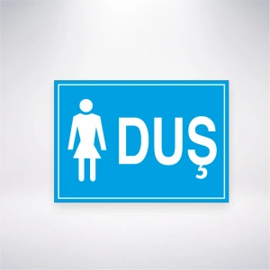 Kadın Duş Sticker 20X28 Cm